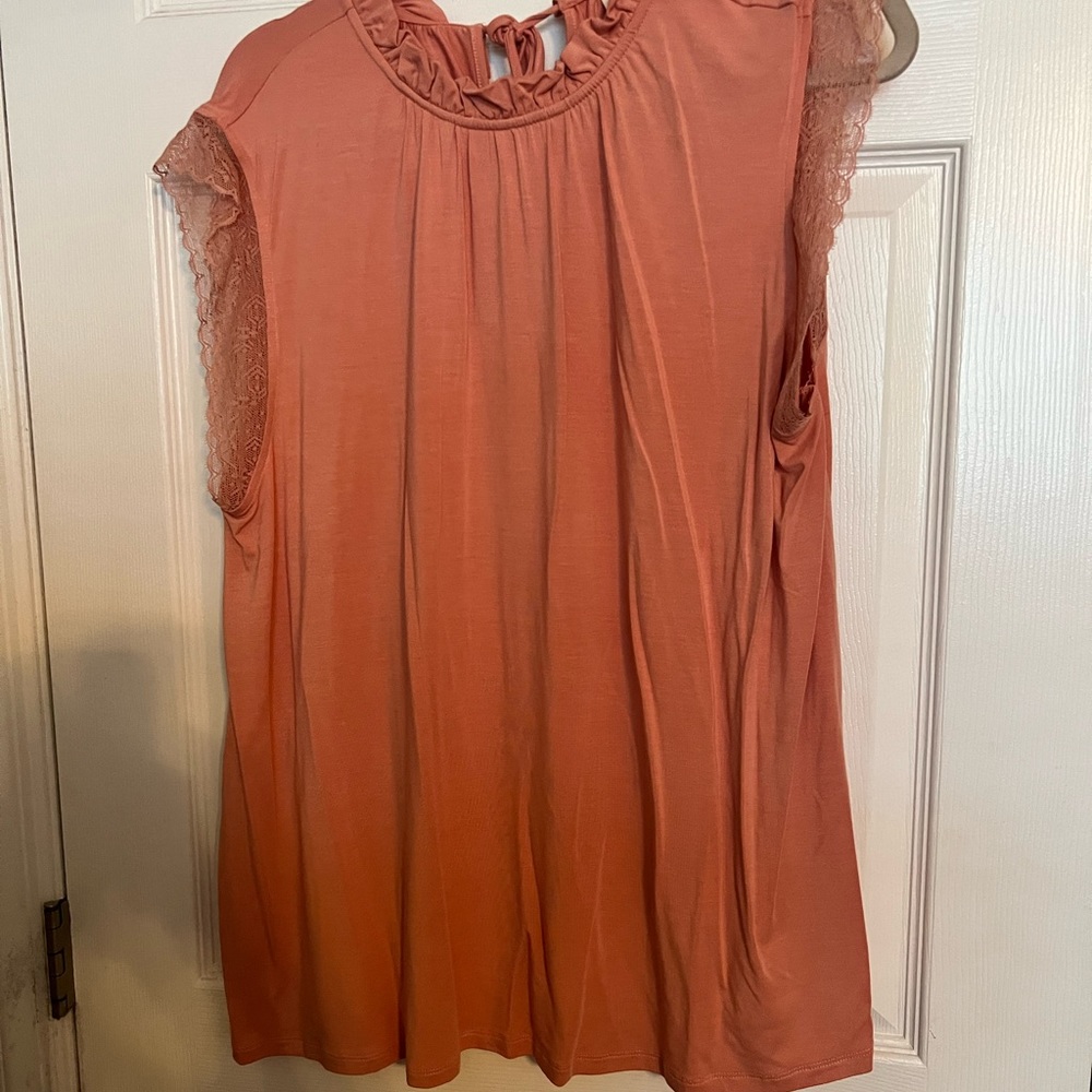 Matilda Jane Good Hart Wyatt Tank - Peach Size XL - trunk keeper sample